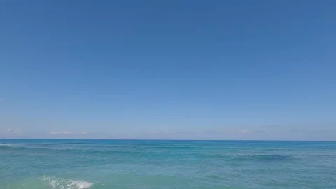 Ocean blue sky horizon empty clear heaven sky Stock Footage 320100165
