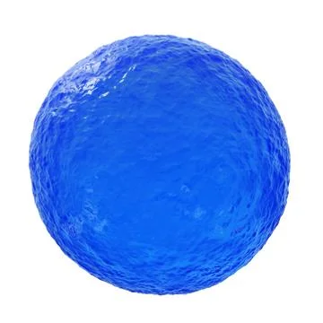 Ocean blue sphere - 3D illustration Stock Illustration