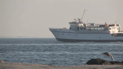 Ocean boat Stock Footage 8513357