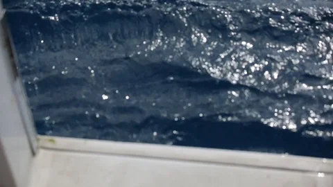 The Ocean By The Boat Stock Footage 104804504