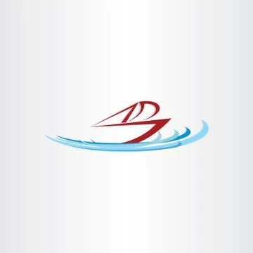 Ocean boat ship vector design Stock-Illustration