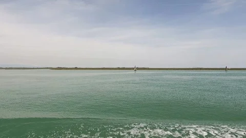 Ocean boat view Stock Footage 274637990