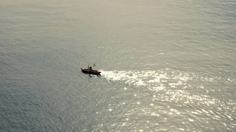 Ocean boating drone shot view Stock-Footage 271347331