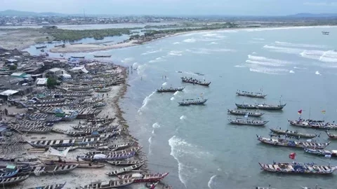 OCEAN WITH BOATS Stock Footage 156720450