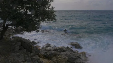 The ocean is boiling Stock Footage 144468637