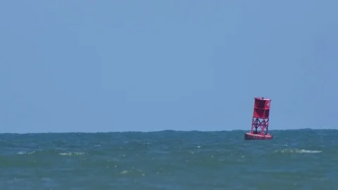 Ocean Bouey 4K Video stock 74586878
