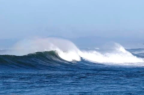 Ocean breakers in mid-day Foto stock