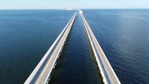 Ocean bridge development Stock-Footage 273210651