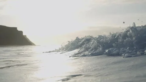 The ocean is calm and the sky is cloudy Stock Footage 298246448