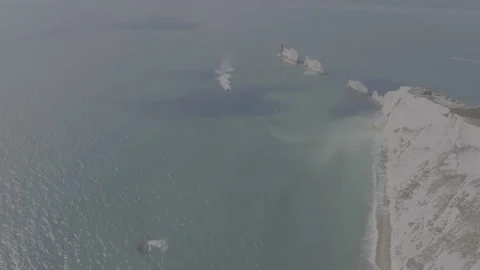 The ocean is calm and the sky is cloudy Stock Footage 298282252