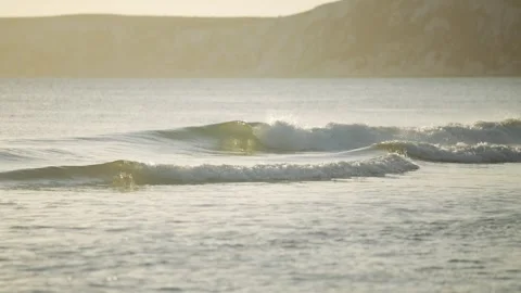 The ocean is calm and the sun is setting Stock Footage 297949583