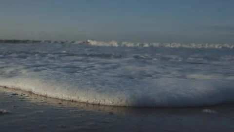 The ocean is calm and the waves are small Stock Footage 298246388