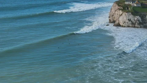 The ocean is calm and the waves are small Stock Footage 298251163