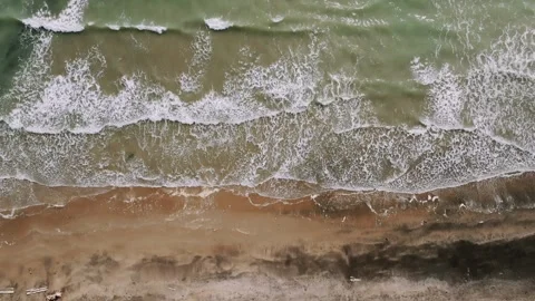 The ocean is calm and the waves are small Stock Footage 298254672
