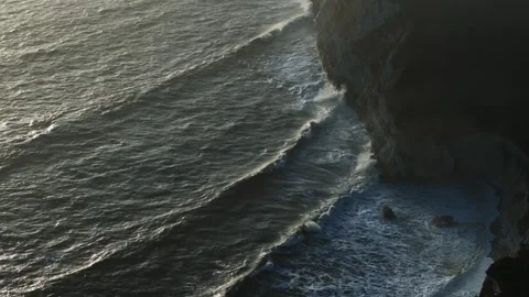 The ocean is calm and the waves are small Stock Footage 303710048