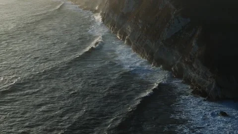 The ocean is calm and the waves are small Video stock 303710075