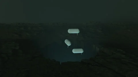 Ocean Cavern Stock Footage 156612956