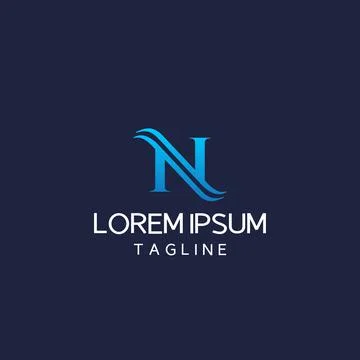 Ocean circle trisula logo design Stock Illustration