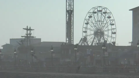 Ocean city nj boardwalk pm 3 Stock Footage 24802004