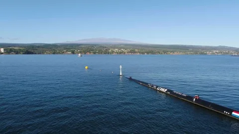 Ocean Clean Up Project System 001 Pull Back Stockbeeldmateriaal 101866051