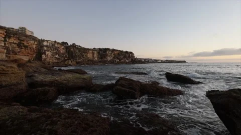 Ocean Cliff Stock Footage 229033528