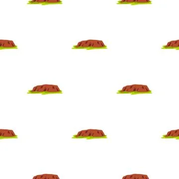 Ocean cliff pattern seamless Stock Illustration