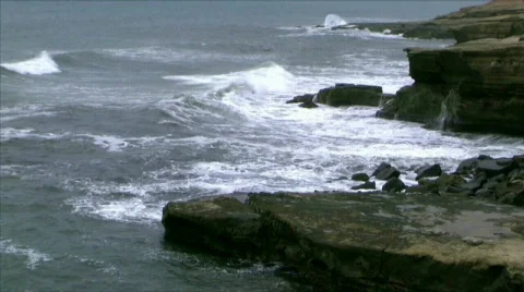 Ocean Cliffs # 16 Stock Footage 284314