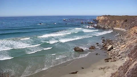 Ocean Cliffs 2 Stock Footage 49783759