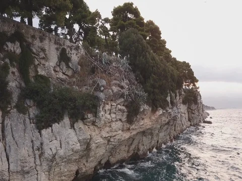 Ocean Cliffs Sunset 스톡 동영상 80689380