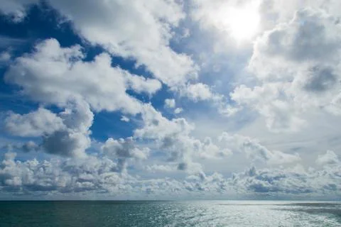 Ocean cloud and sky. Stock Photos