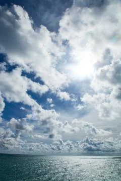Ocean cloud and sky. Stock Photos