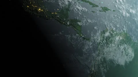 Ocean clouds and light from above Stock Footage 262889400