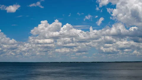 Ocean Cloudscape Timelapse Stock Footage 203646795