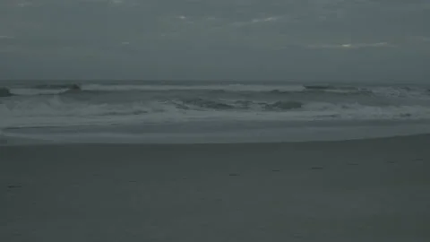 Ocean cloudy sky with  birds Stock Footage 171147247