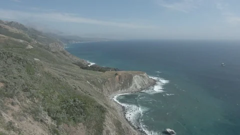 Ocean Coast Aerial Video stock 126121328