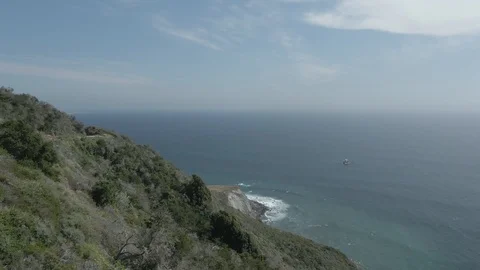 Ocean Coast Aerial Video stock 126121344