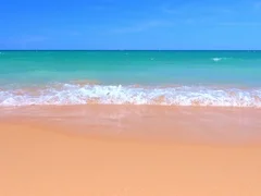 Beach Stock Footage Royalty Free Videos Pond5 Ocean Coast Beach With Blue Sky Above Sea Horizon And Waves Roll On White Sand Stock