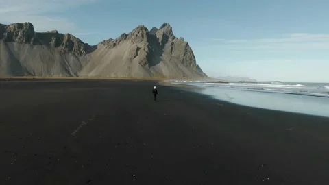 The Ocean On The Coast Of Iceland Video stock 221638480
