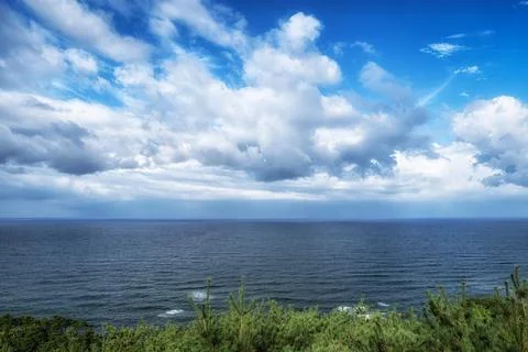 Ocean coastal view Stock Photos