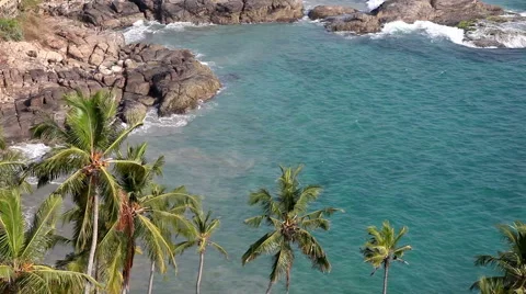 Ocean coastline lagoon Stock-Footage 58095089