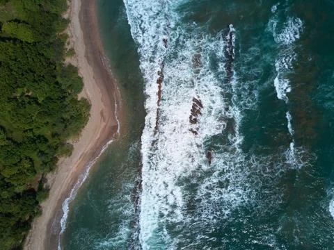 Ocean coastline pattern Stock Photos