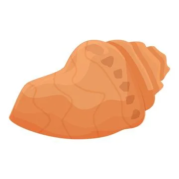Ocean conch icon cartoon vector. Sea shell Illustrazione stock