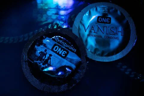 Ocean condoms Foto stock