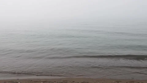 Ocean covered by mist Stock Footage 156906182