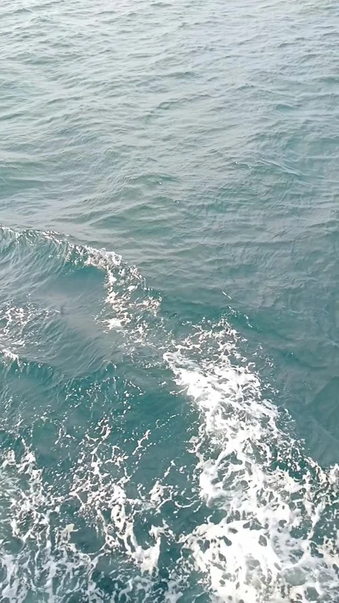 Ocean currents small waves with Indonesian natural background Video stock 277922119