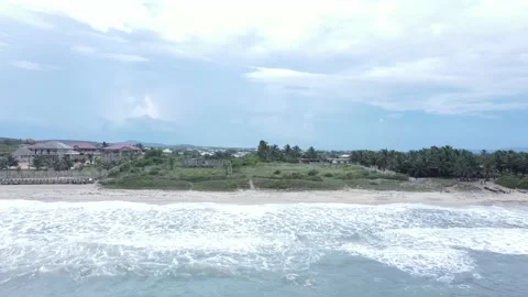 OCEAN TO CURVY COCONUT Stock Footage 156720547