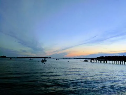Ocean at Dawn Stock Photos