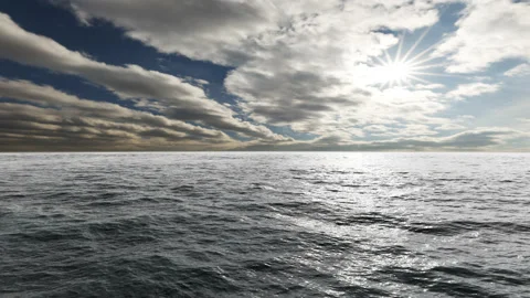 Ocean Daylight 03. Backgroud Loop Stock Footage 162914350