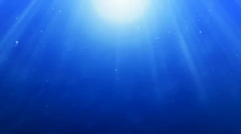 Ocean deep Sunrays 1 Stock Footage 10607086