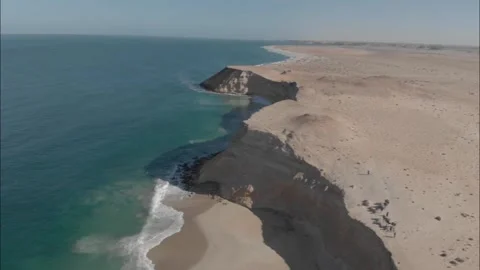 Ocean to desert Video stock 153117076